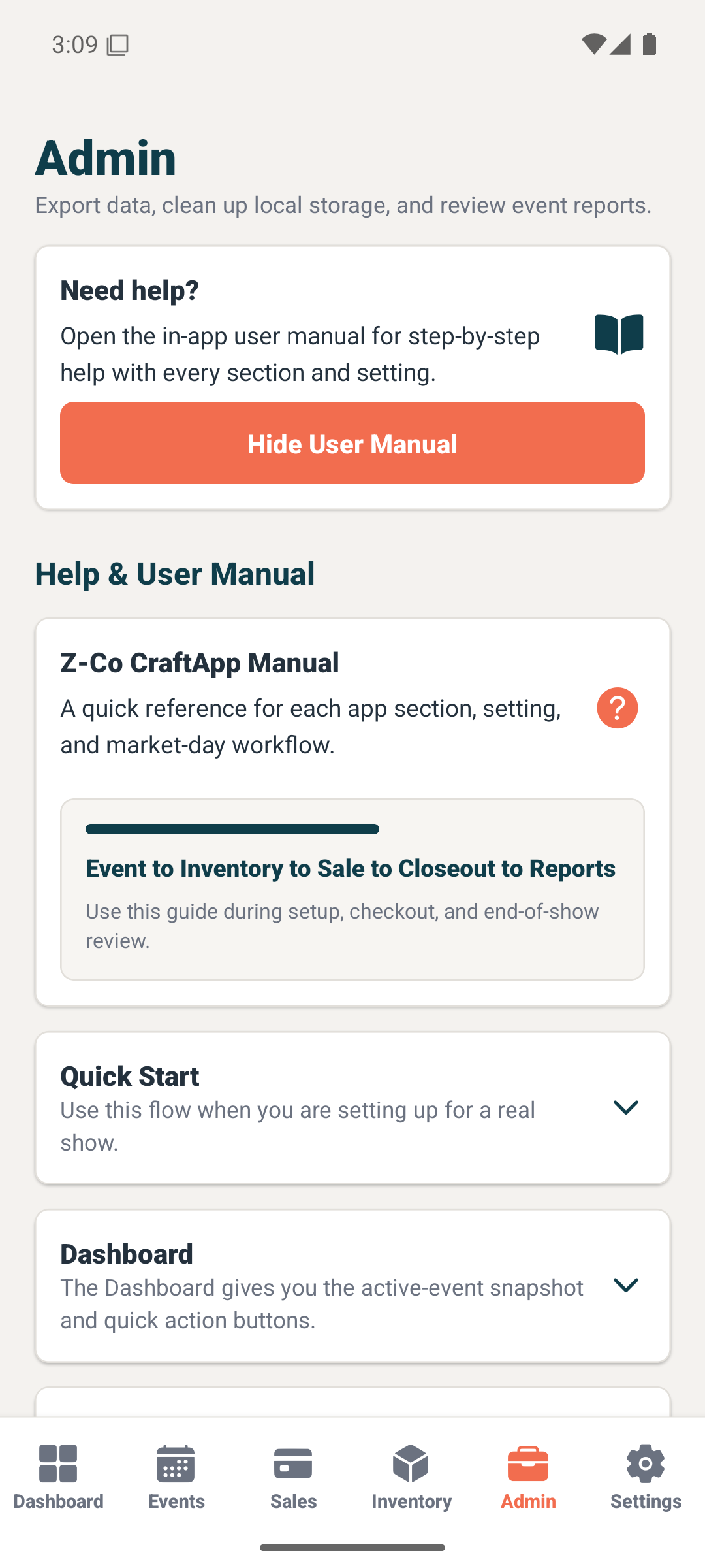 CraftApp help user manual